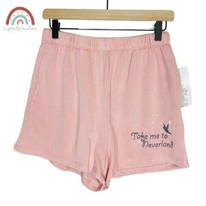 New! Disney Take Me To Neverland Jersey Knit Peter Pan Tinker Bell Pull On Short